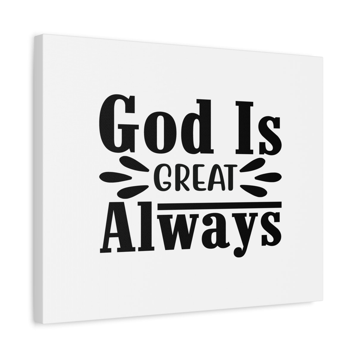 Scripture Canvas God Is Great Job 36:26 Always Christian Wall Art Bible Verse Print Ready to Hang