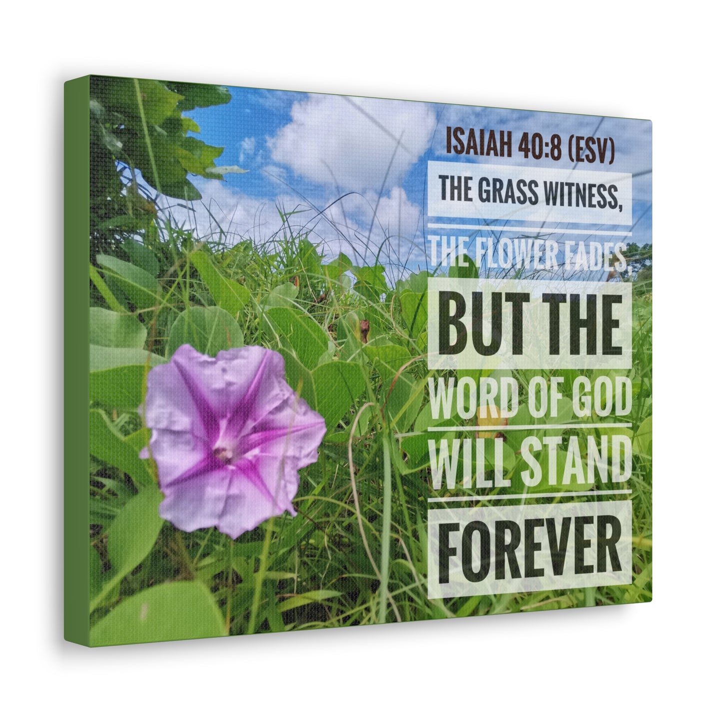 Will Stand Forever Isaiah 40:8 Bible Verse Canvas Christian Wall Art Ready to Hang