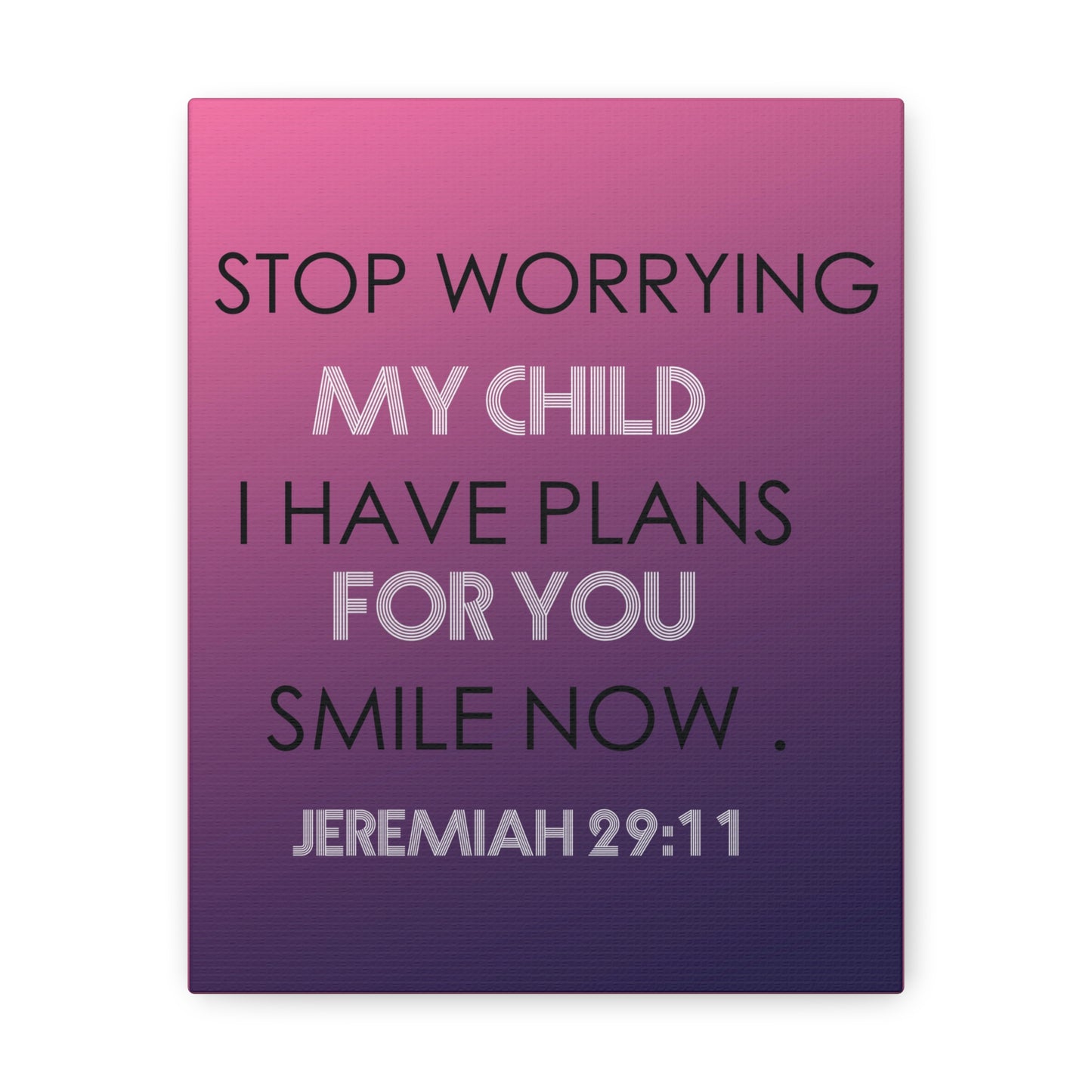 I Have Plans For You Jeremiah 29:11 Bible Verse Canvas Christian Wall Art Ready to Hang