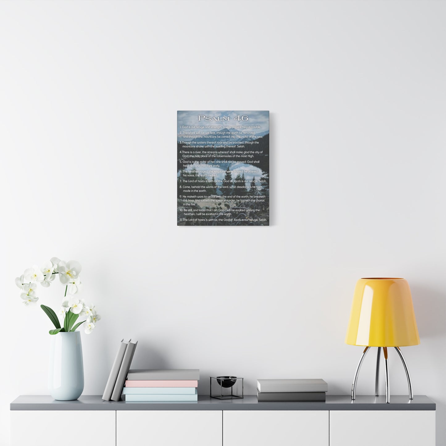 Scripture Walls Lord Reign In Me Psalm 46:11 Colored Christian Wall Art Print Ready to Hang