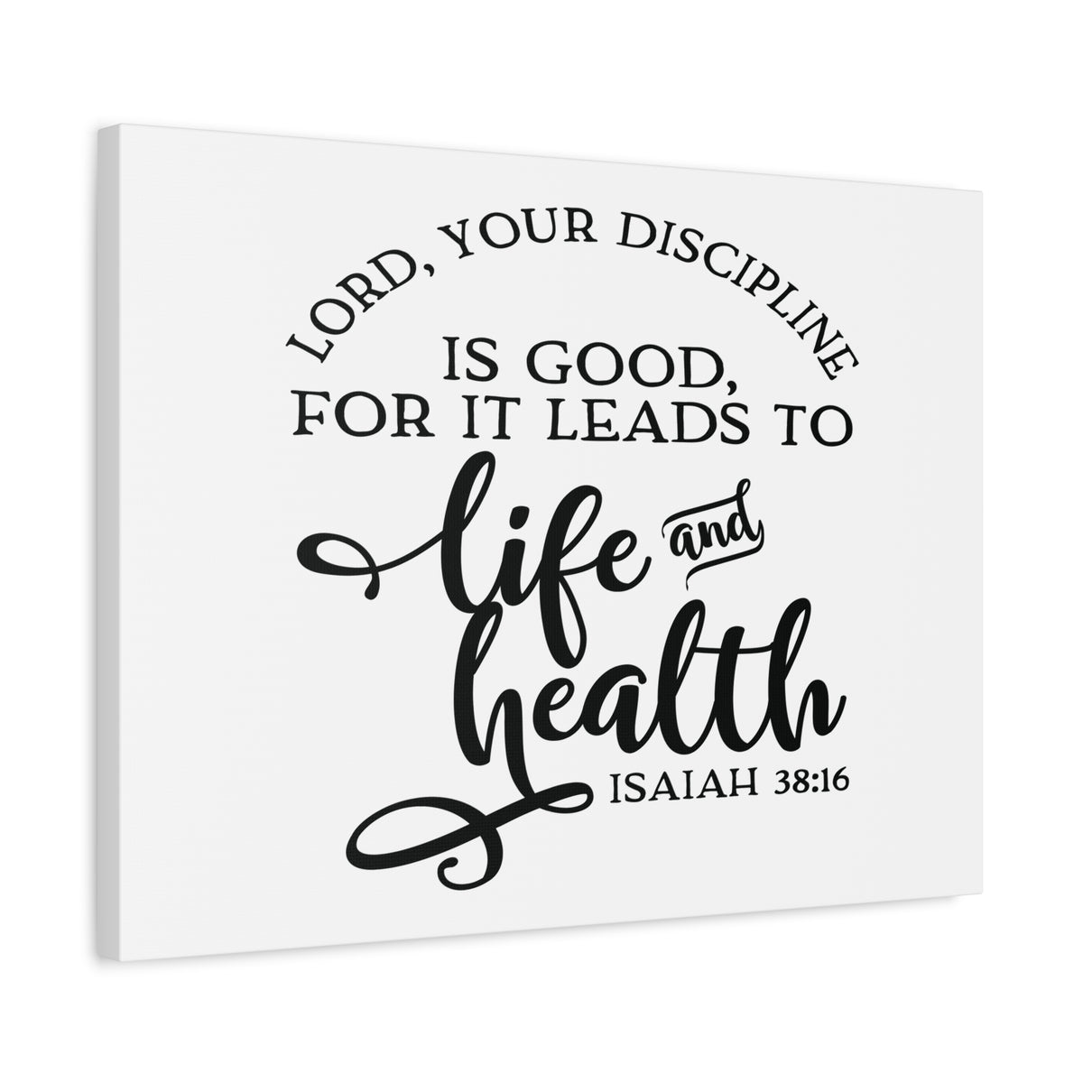 Scripture Canvas Life And Health Isaiah 38:16 Christian Wall Art Bible Verse Print Ready to Hang