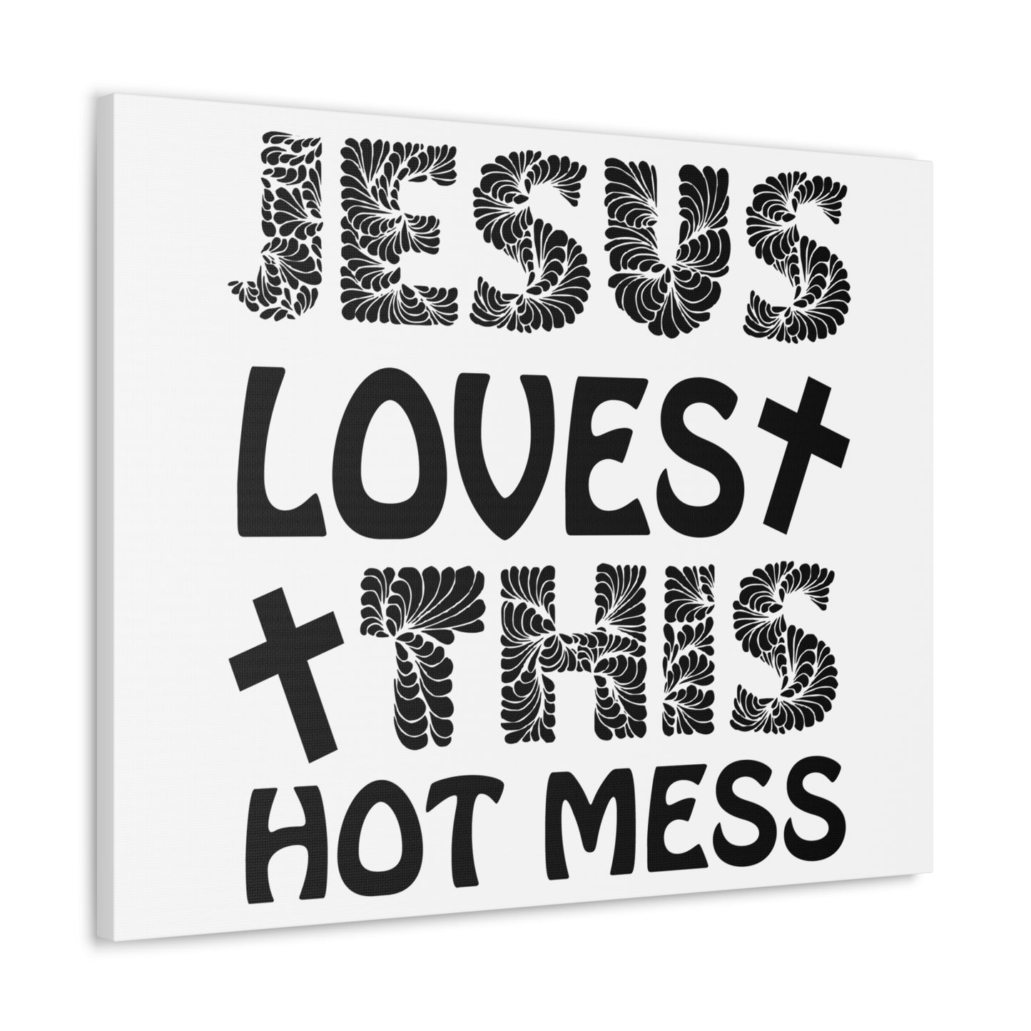 This Hot Mess Revelation 1:5 Christian Wall Art Print Ready to Hang