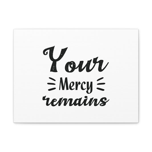 Your Mercy Remains Psalm 25:10 Christian Wall Art Bible Verse Print Ready to Hang