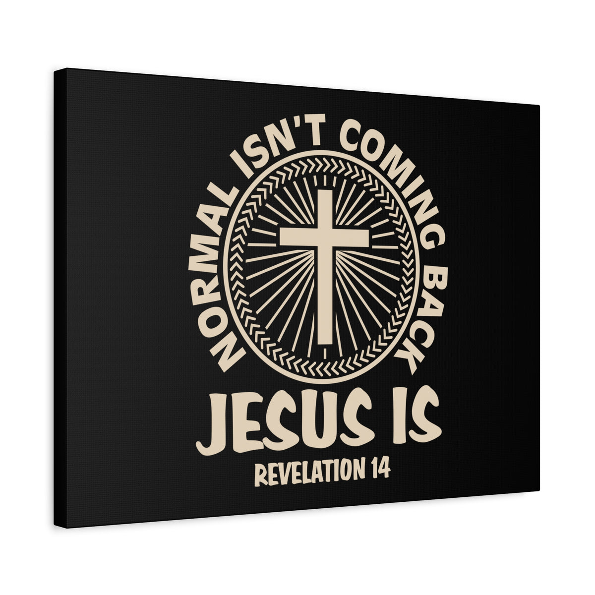 Scripture Canvas Jesus Is Coming Back Revelation 14 Christian Wall Art Bible Verse Print Ready to Hang