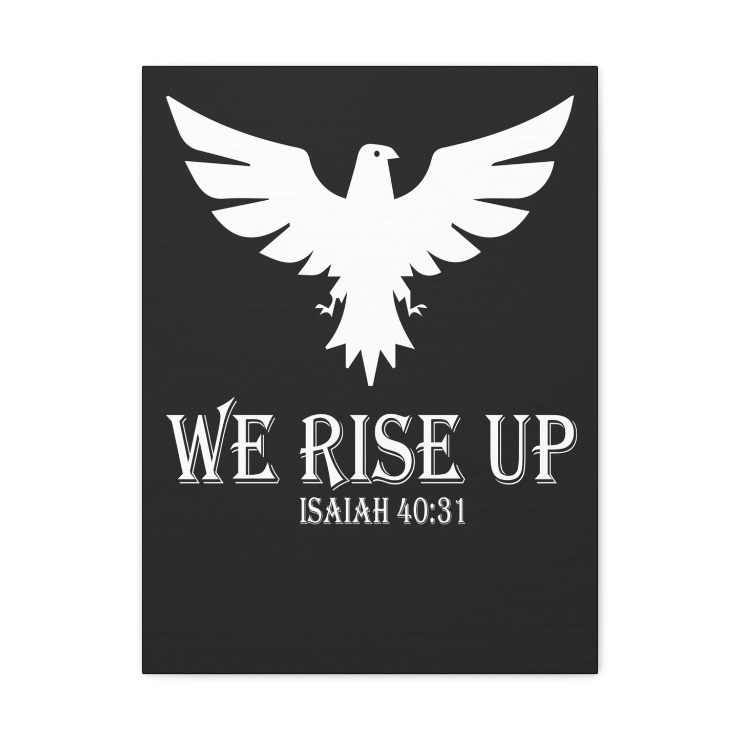 We Rise Up Isaiah 40:31 Bible Verse Canvas Christian Wall Art Ready To Hang
