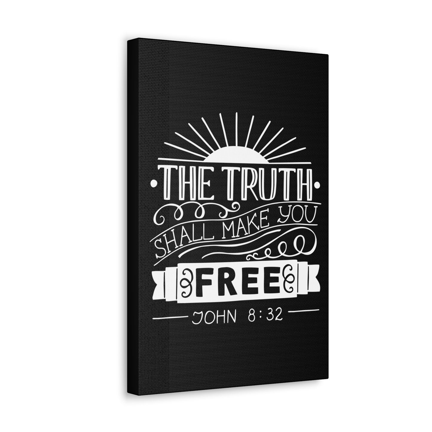 The Truth Shall Make You Free John 8:32 Christian Wall Art Bible Verse Print Ready To Hang