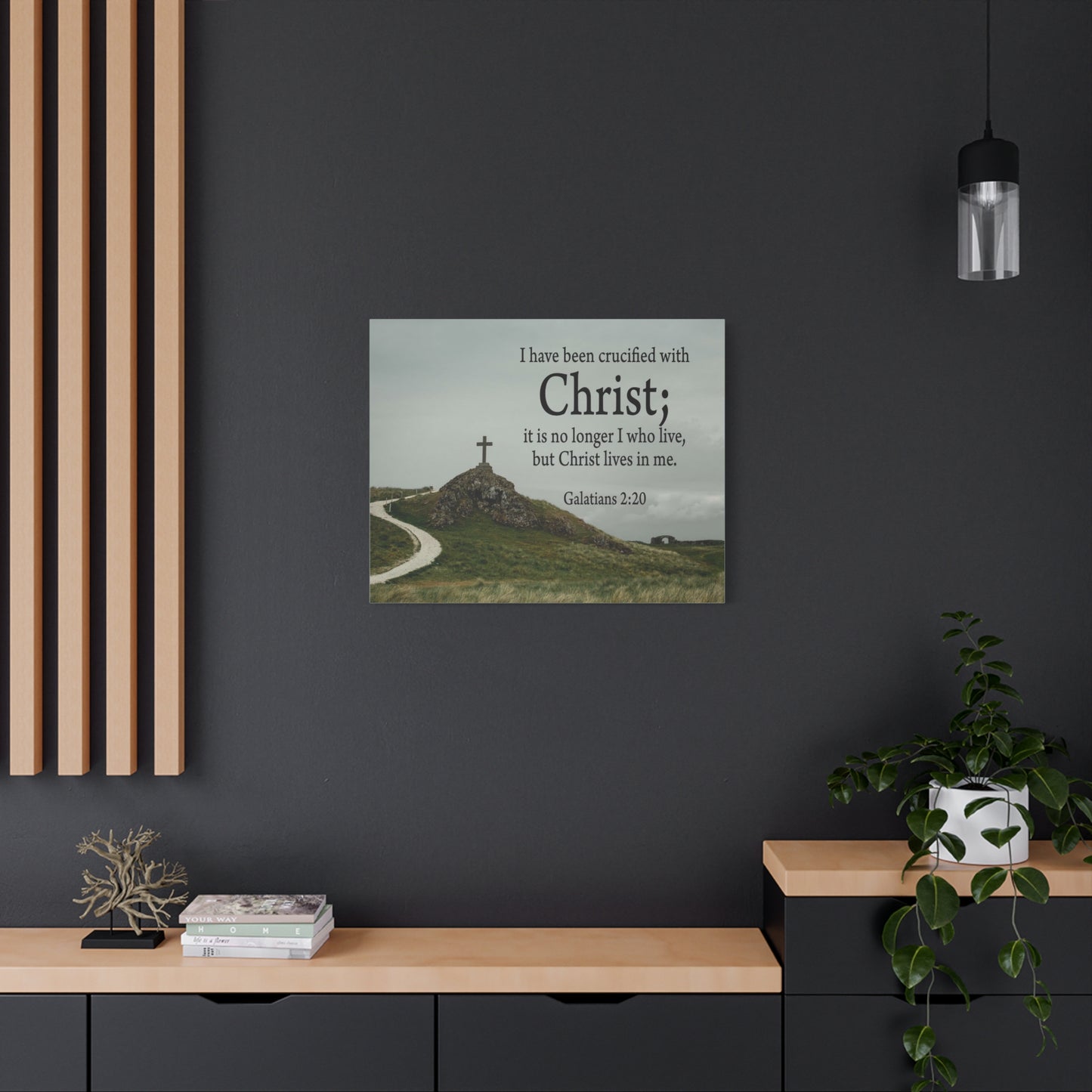 Scripture Walls Canvas No Longer I But Christ Galatians 2:20 Wall Art Christian Home Decor
