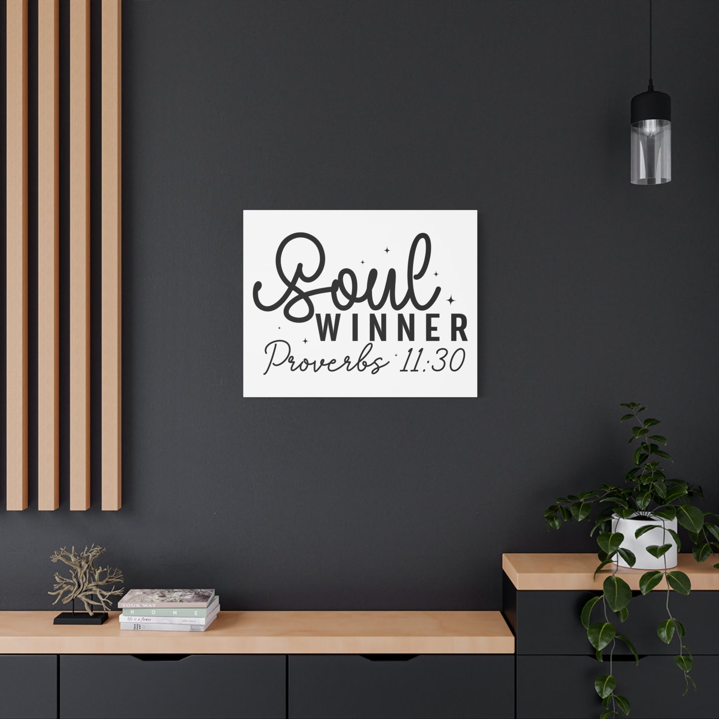 Scripture Walls Proverbs 11:30 Soul Winner Bible Verse Canvas Christian Wall Art Ready to Hang Unframed