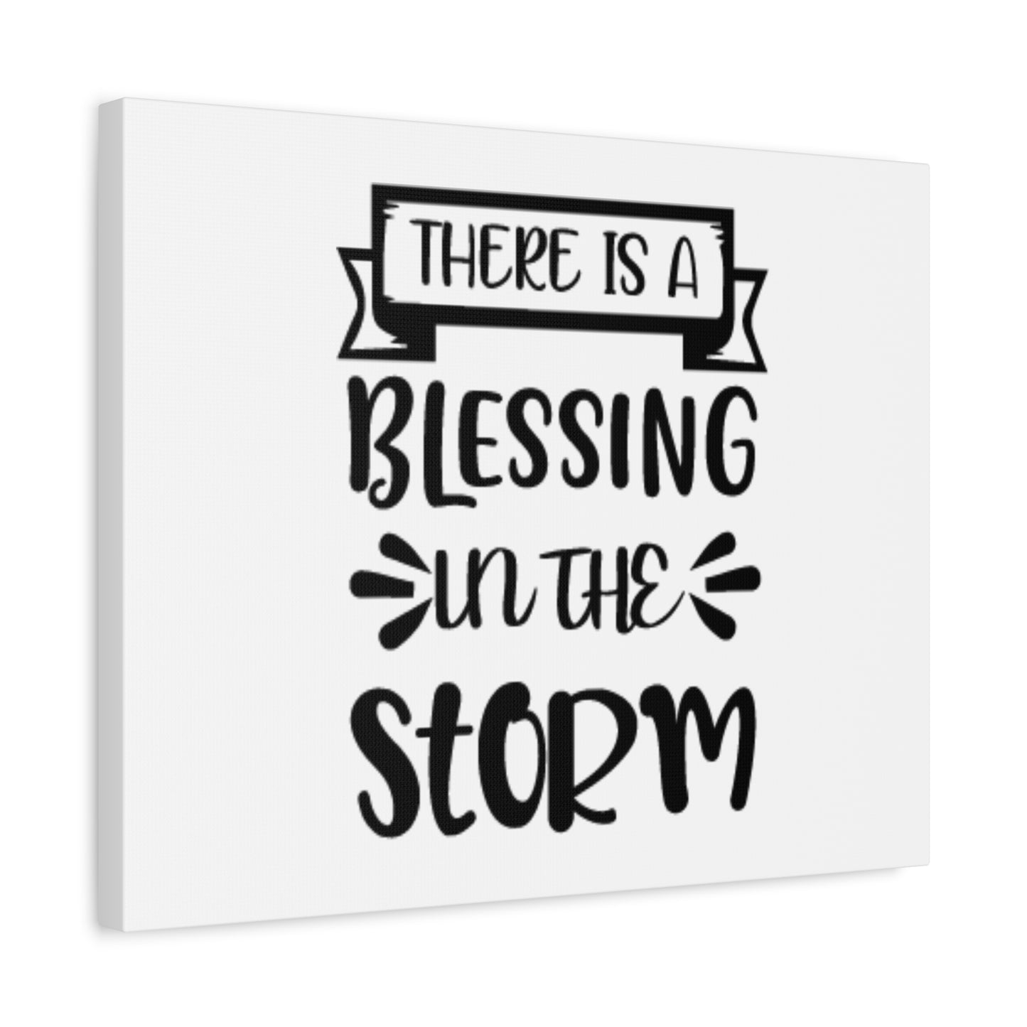 Scripture Canvas A Blessing In The Storm Psalm 107:29 Christian Wall Art Bible Verse Print Ready to Hang