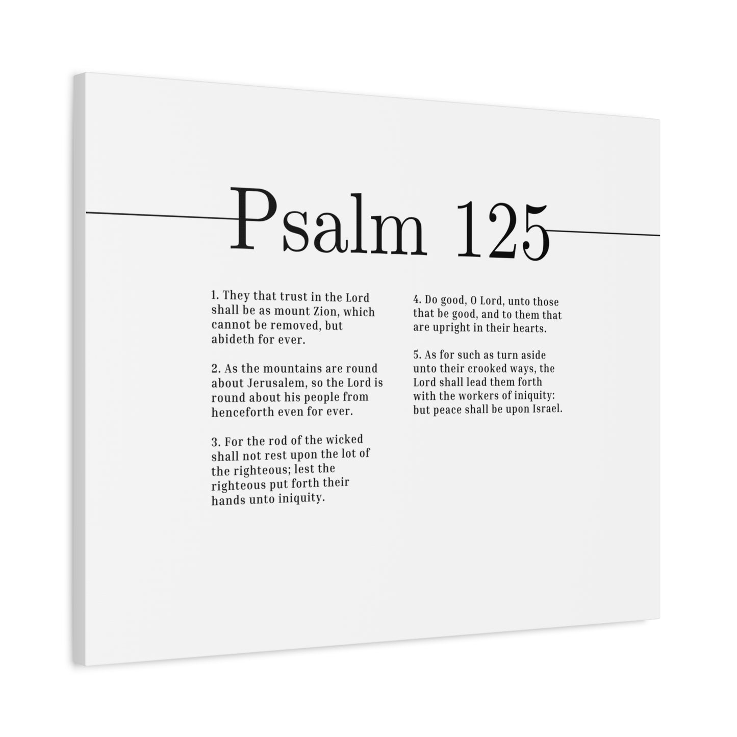 Scripture Canvas Do Good, O Lord Psalm 125 Christian Wall Art Bible Verse Print Ready to Hang