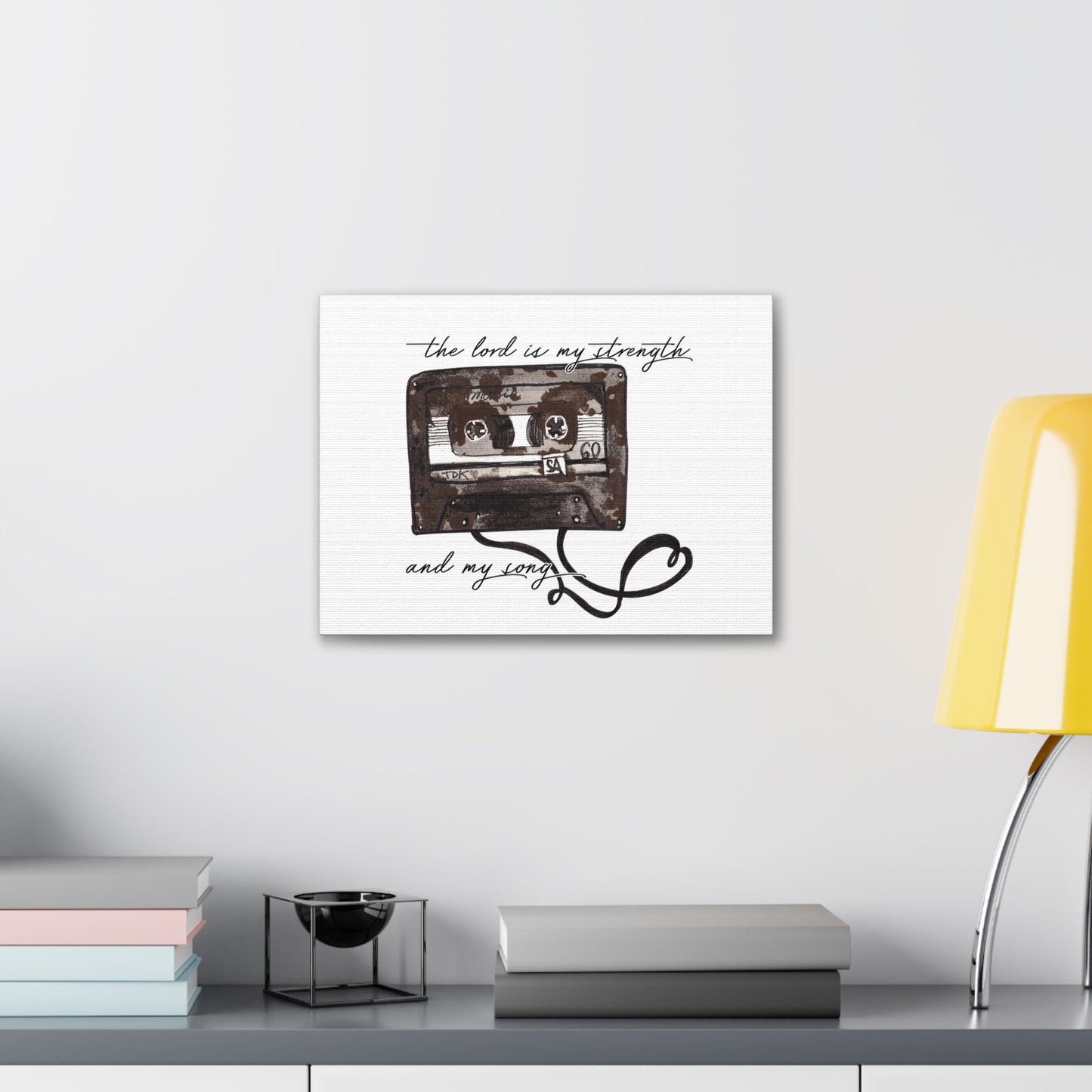 The Lord Is My Strength And My Song Exodus 15:2 Christian Wall Art Bible Verse Print Ready to Hang