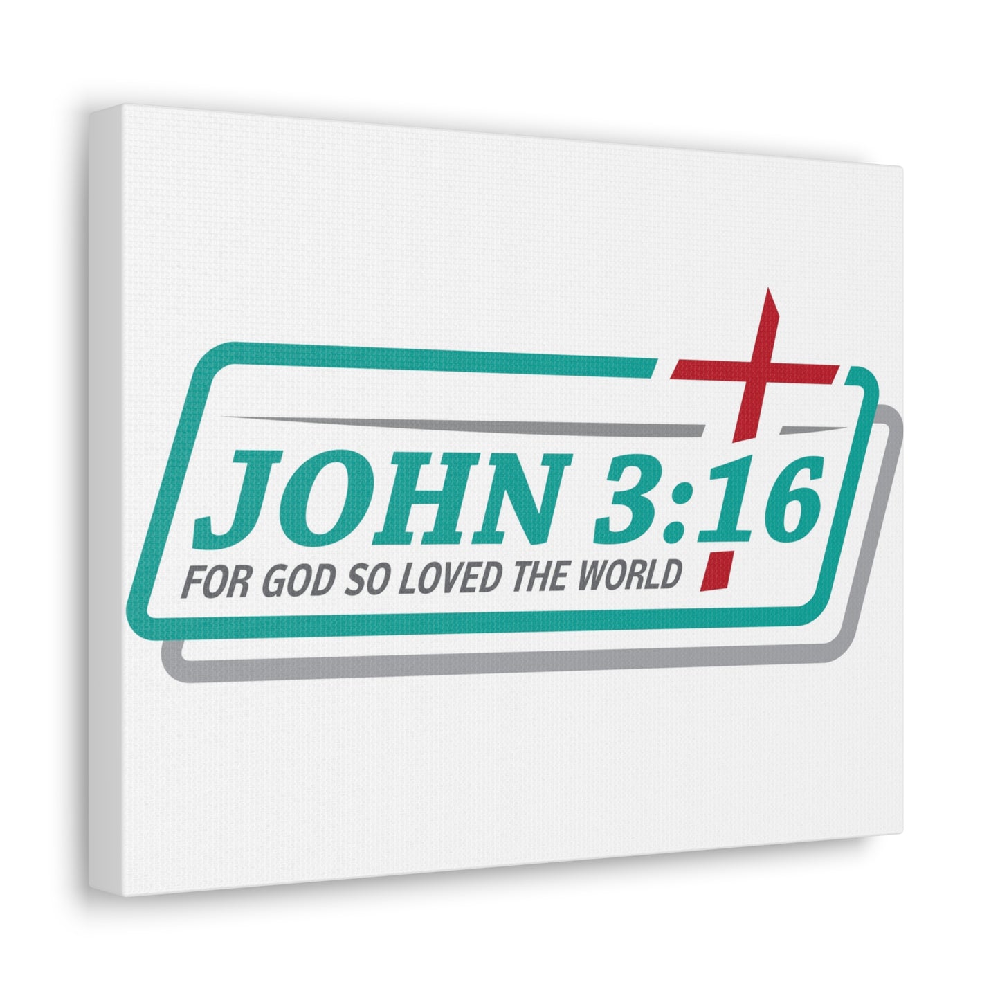 For God So Loved The World John 3:16 Bible Verse Canvas Christian Wall Art Ready To Hang