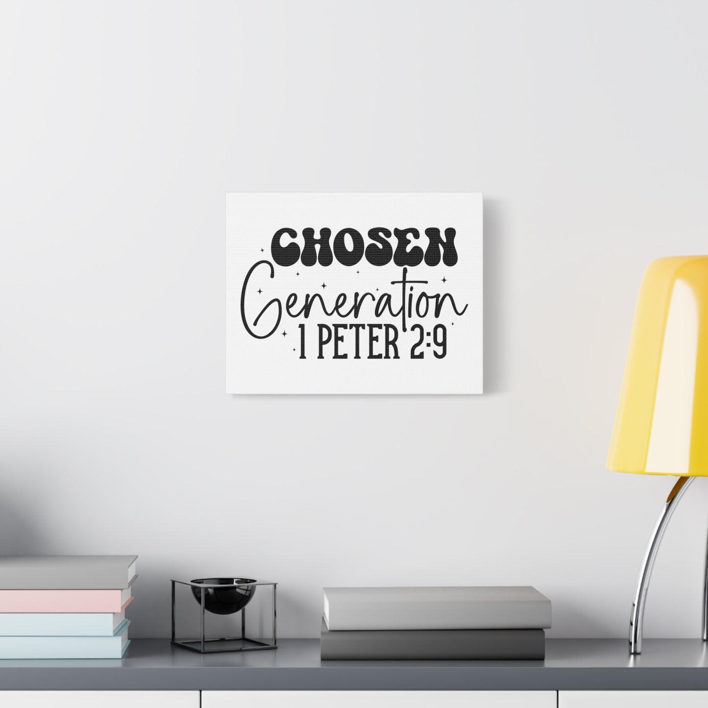 Scripture Walls 1 Peter 2:9 A Chosen Generation Bible Verse Canvas Christian Wall Art Ready to Hang Unframed
