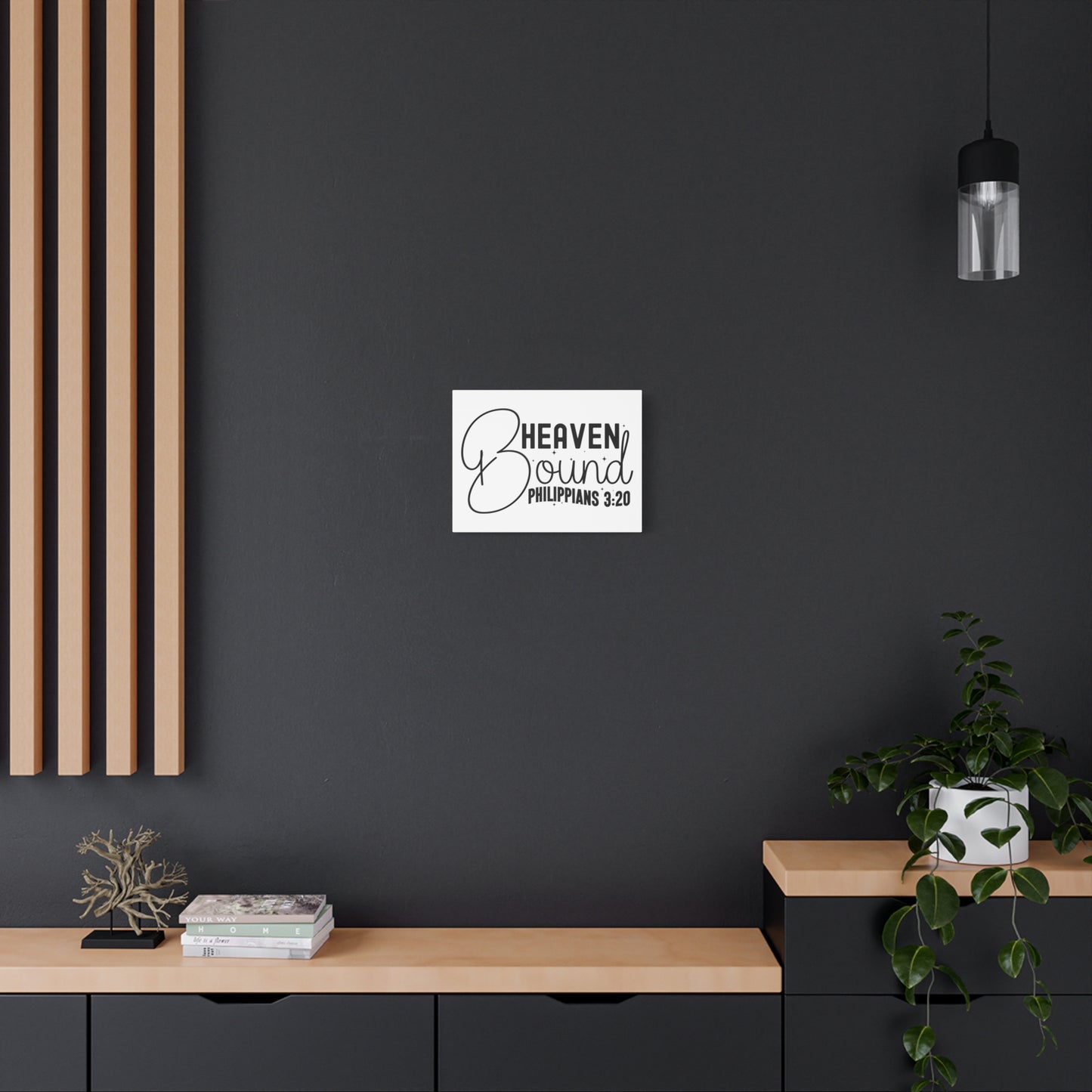 Scripture Walls Philippians 3:20 I am Heaven Bound Bible Verse Canvas Christian Wall Art Ready to Hang Unframed