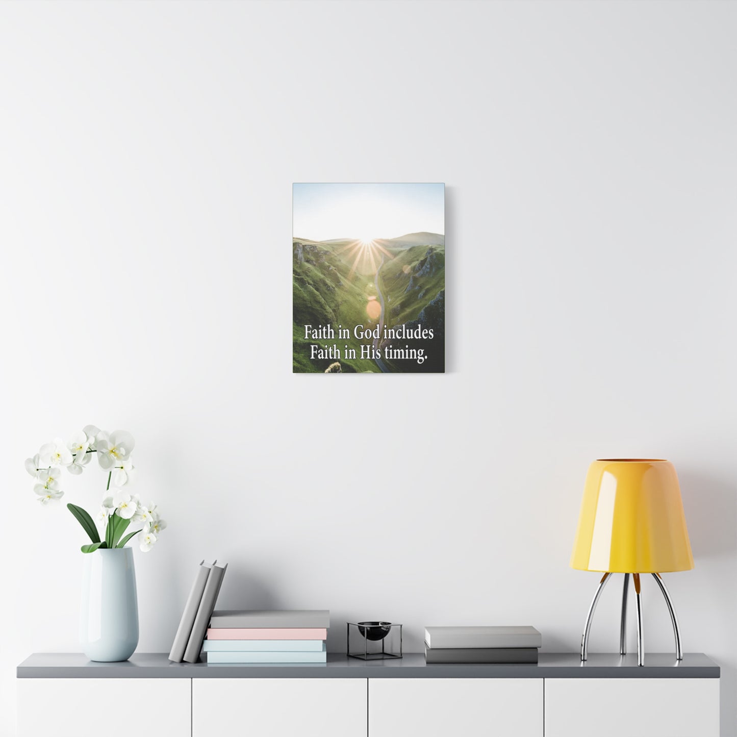 Scripture Walls Faith in God's Timing Psalm 27:14 Christian Wall Decor Scripture Art Ready to Hang