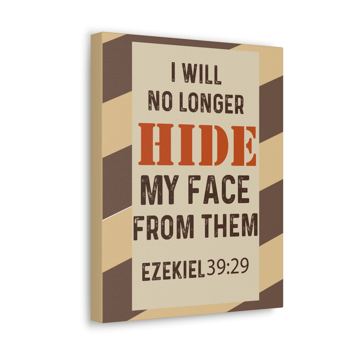 Will No Longer Hide Ezekiel 39:29 Christian Wall Art Bible Verse Print Ready to Hang