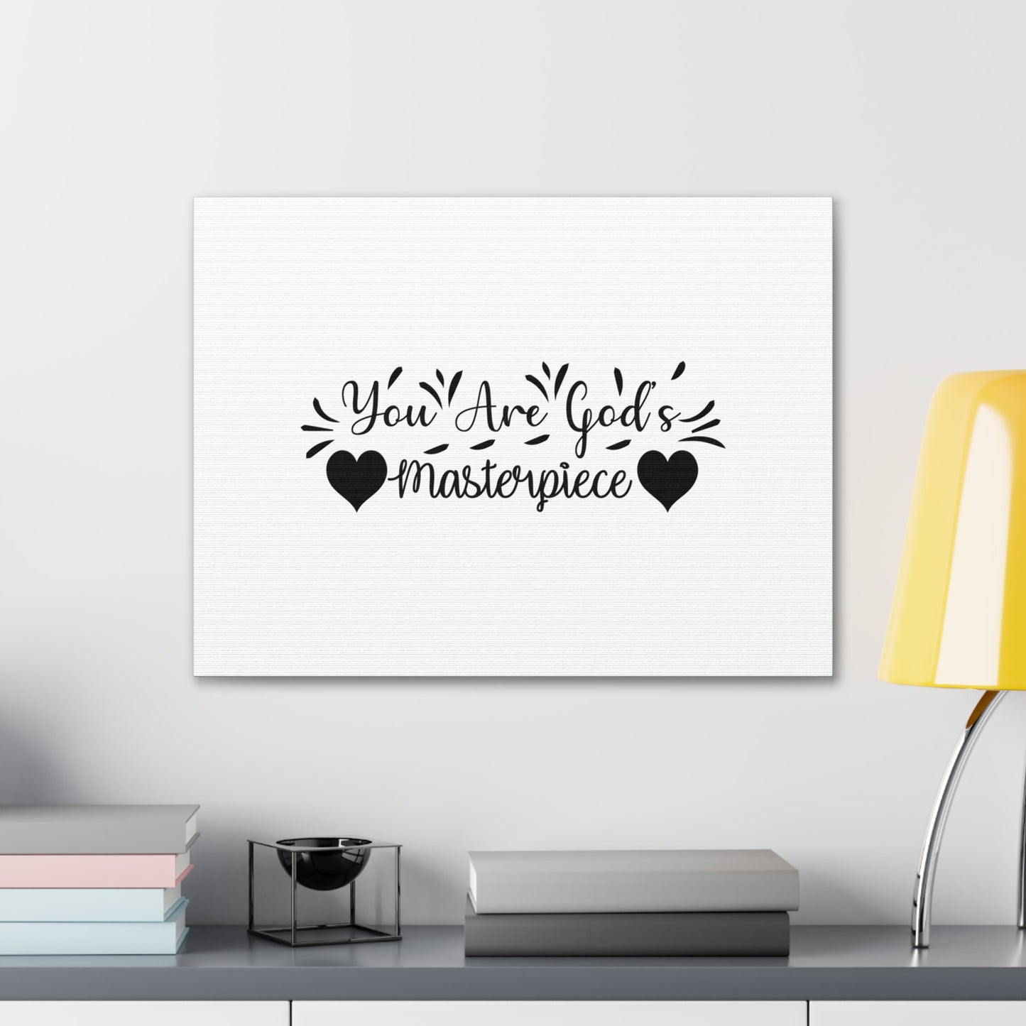You Are God's Masterpiece Ephesians 2:10 Hearts Christian Wall Art Bible Verse Print Ready to Hang