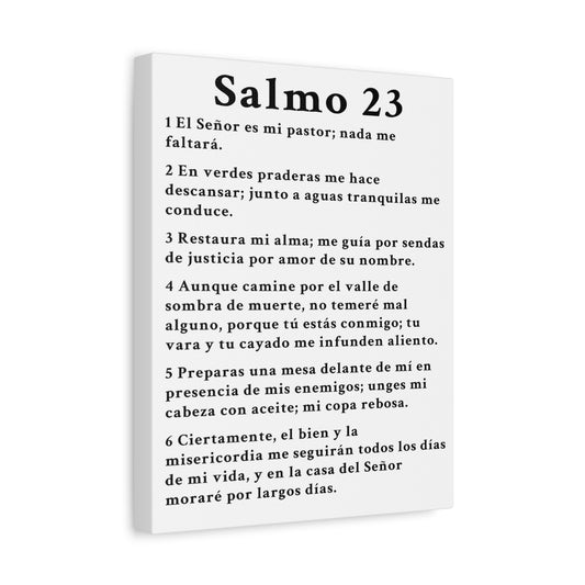 Scripture Walls Salmo 23 Chapter White Christian Wall Art Print Ready to Hang Unframed