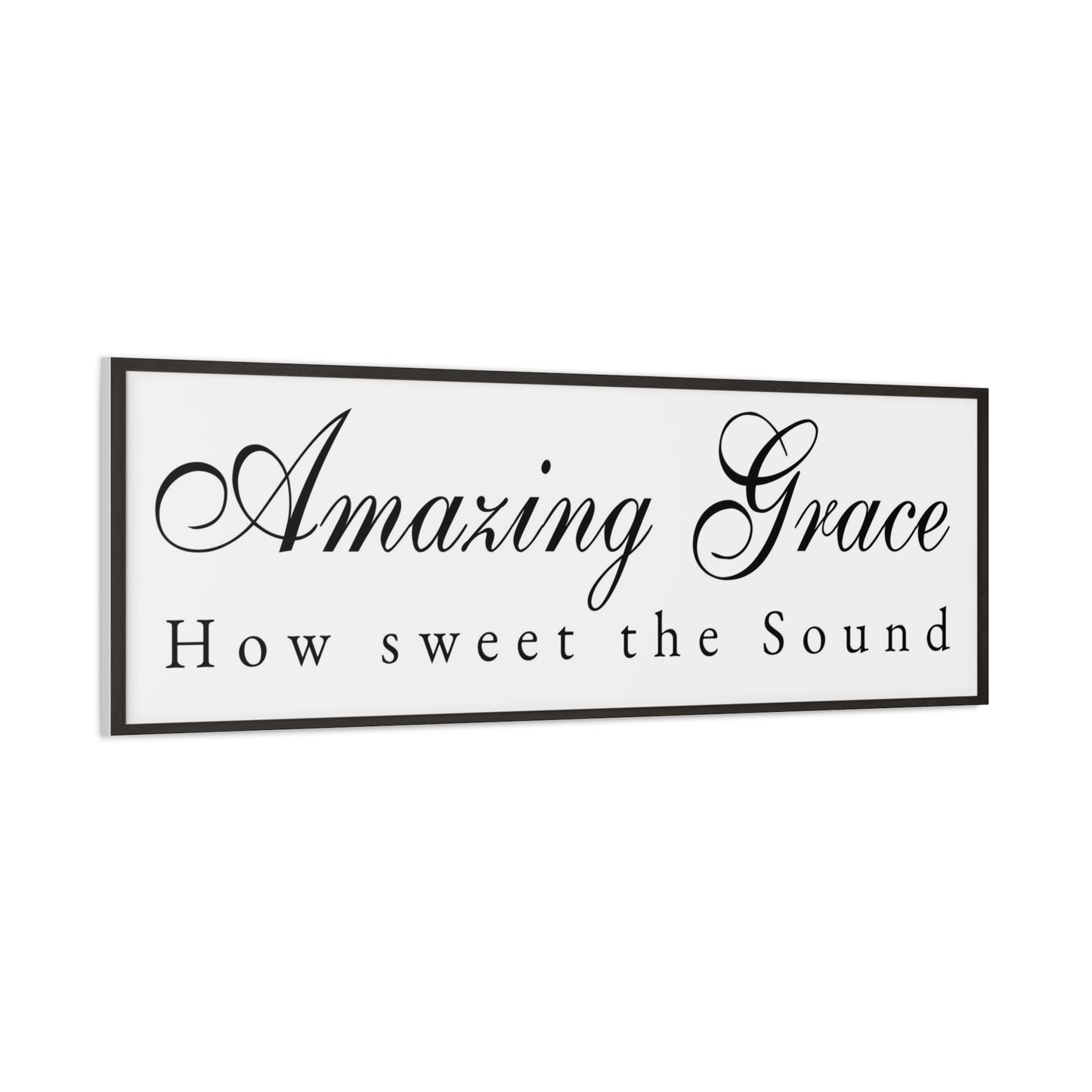 Scripture Walls Amazing Grace White Bible Verse Canvas Christian Wall Art Ready to Hang Unframed