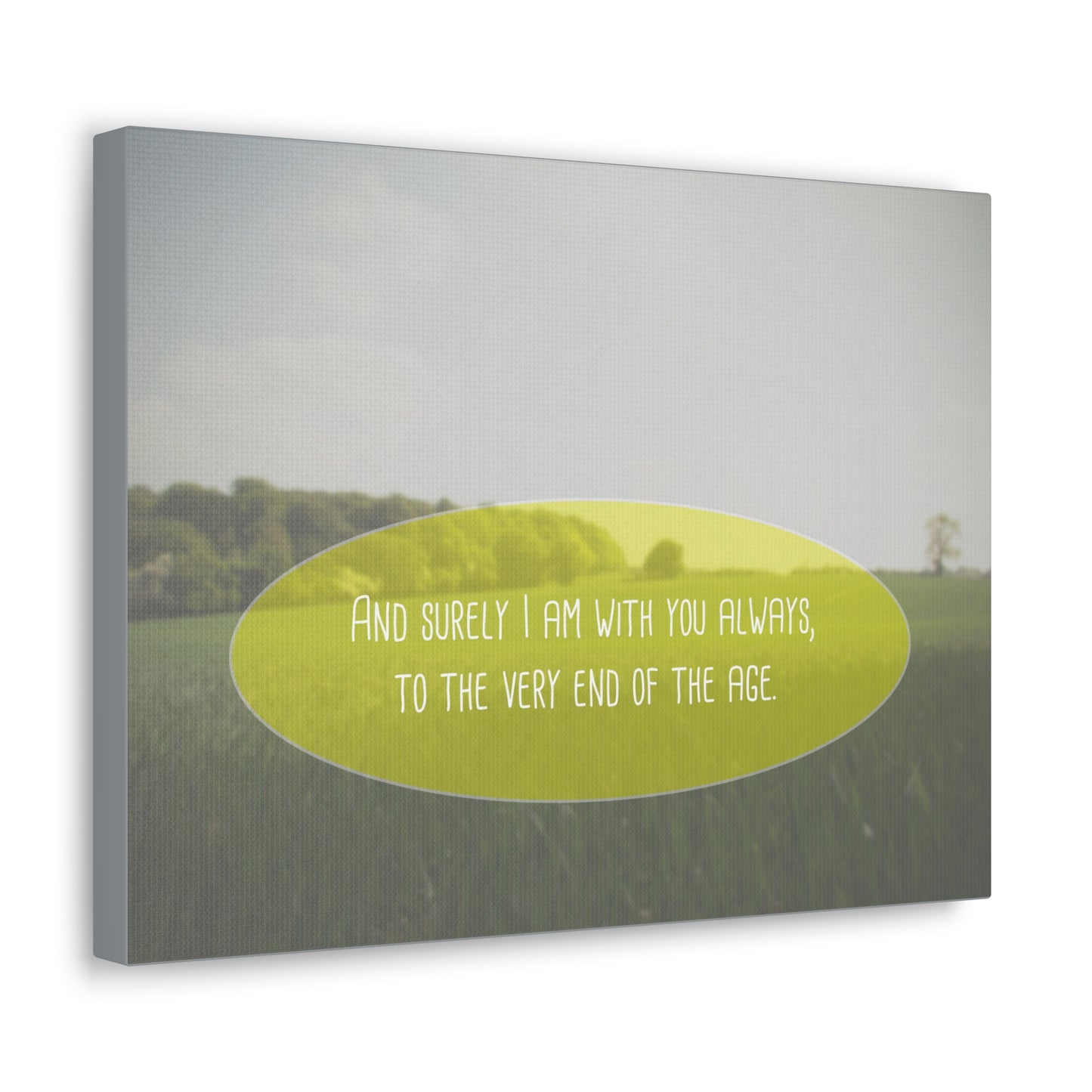 With You Always Matthew 28:20 Christian Wall Art Bible Verse Print Ready to Hang