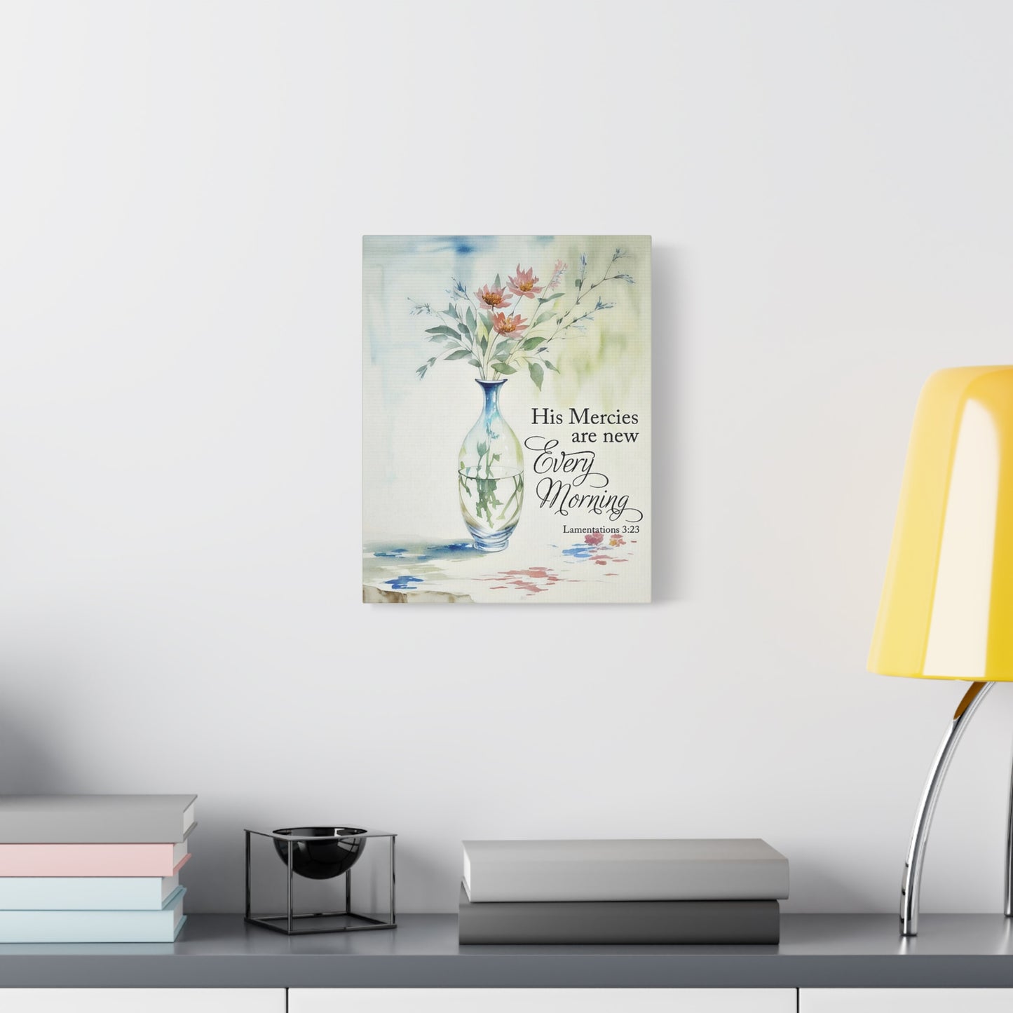 Scripture Walls Lamentations 3:23 Every Morning Bible Verse Canvas Christian Wall Art Ready to Hang Unframed