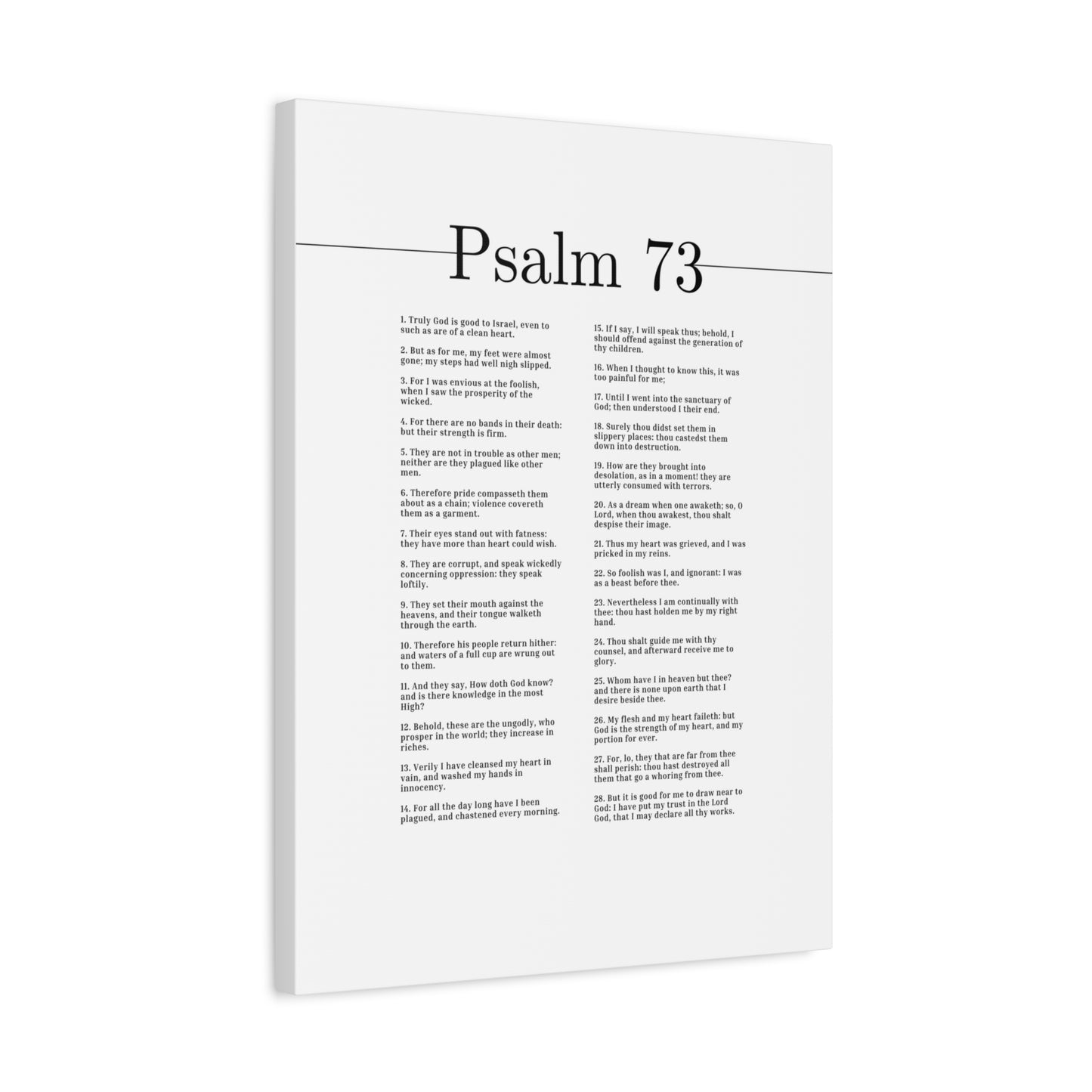 Scripture Canvas Truly God Is Good Psalm 73 Christian Wall Art Bible Verse Print Ready to Hang