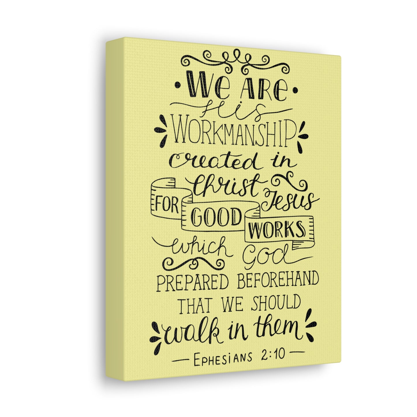 We Are Workmanship Ephesians 2:10 Christian Wall Art Bible Verse Print Ready To Hang