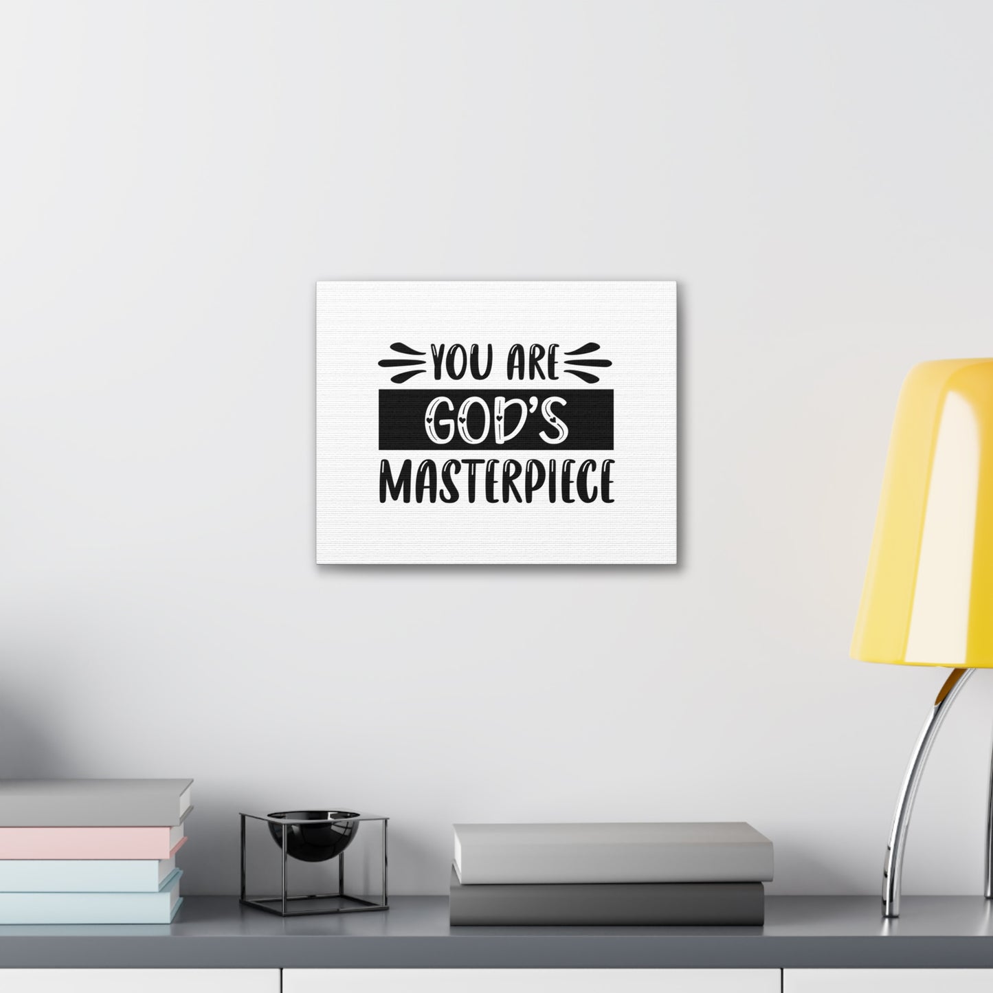 You Are God's Masterpiece Psalm 51:10 Christian Wall Art Bible Verse Print Ready to Hang
