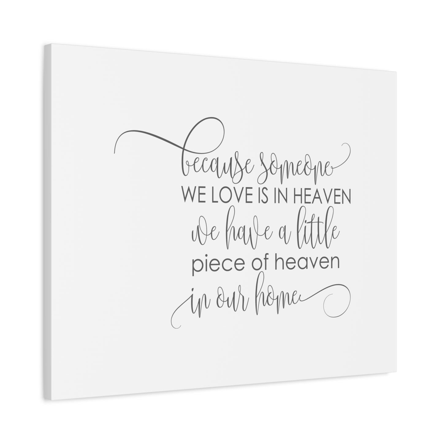 Scripture Canvas Love Is In Heaven PSALM 34:18 Christian Wall Art Bible Verse Print Ready to Hang