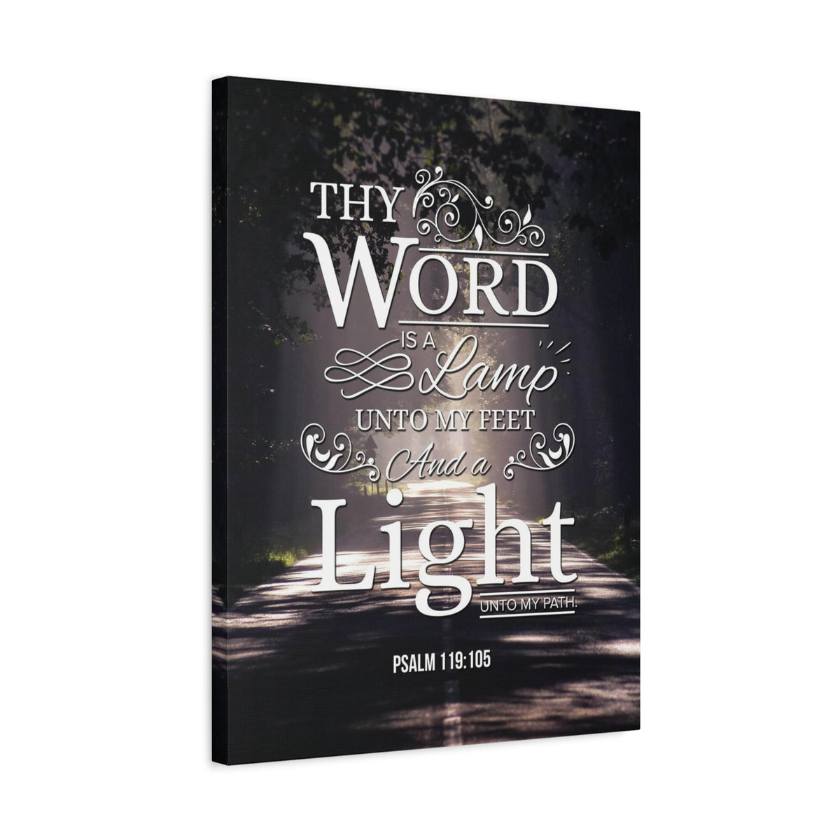 Bible Verse Canvas Thy Word is a Lamp Unto my Feet Psalm 119:105 Bible Verse Wall Art Scripture Art Faith Artwork Christian Home Decor