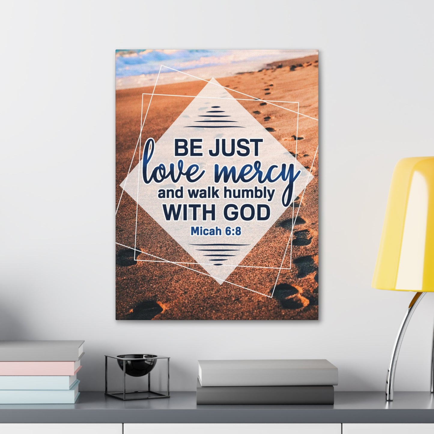 Walk Humbly With God Micah 6:8 Christian Wall Art Bible Verse Print Ready to Hang