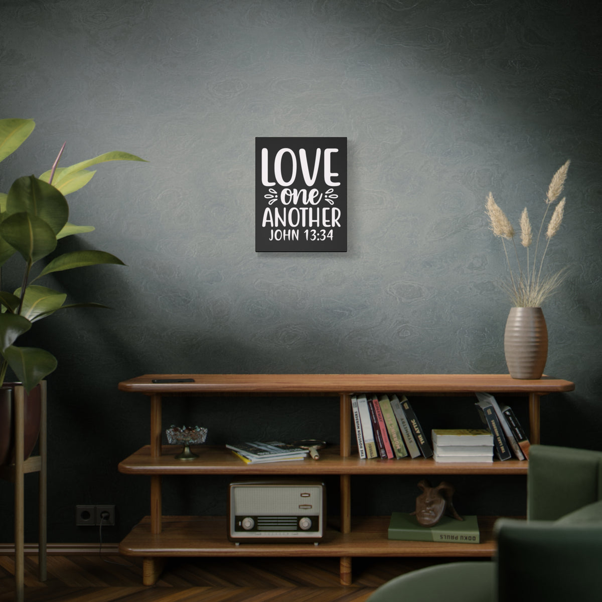 Scripture Walls Love One Another John 13:34 Bible Verse Canvas Christian Wall Art Ready to Hang Unframed
