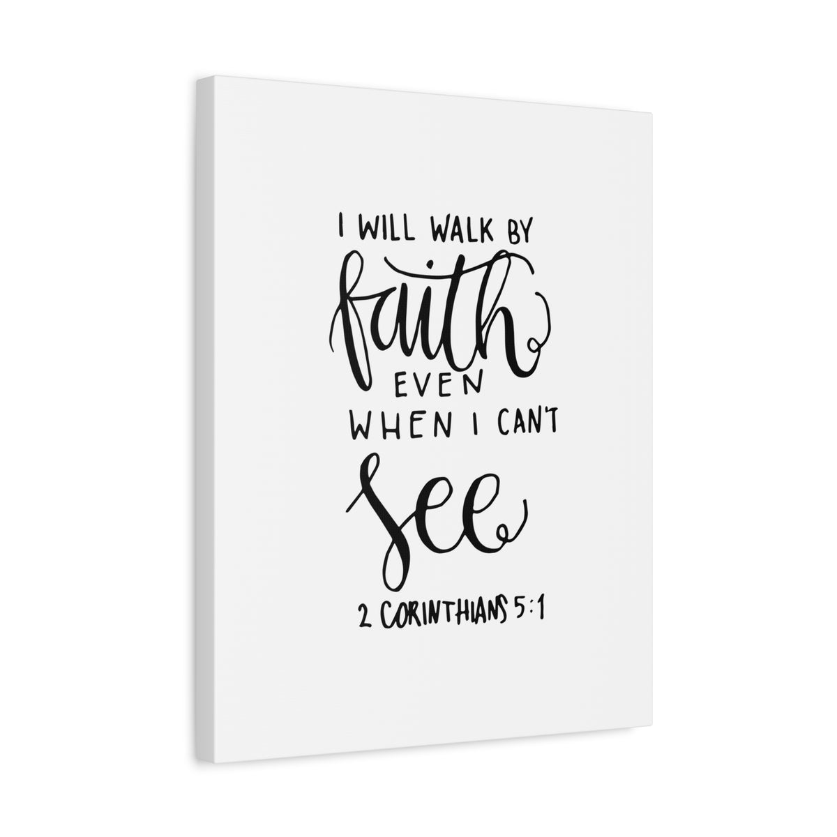 Scripture Canvas See 2 Corinthians 5:1 Christian Wall Art Bible Verse Print Ready to Hang