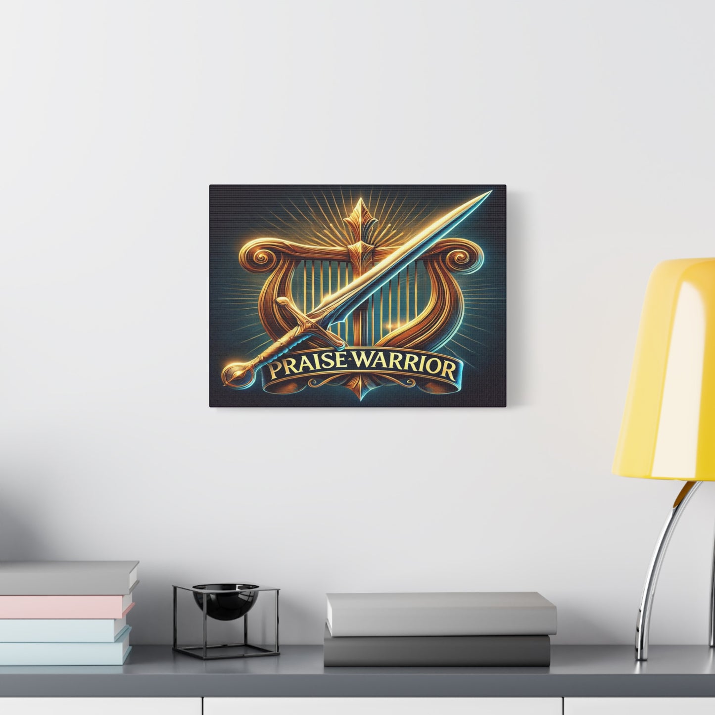 Scripture Walls Praise Warrior Psalm 149 Bible Verse Canvas Christian Wall Art Ready to Hang Unframed