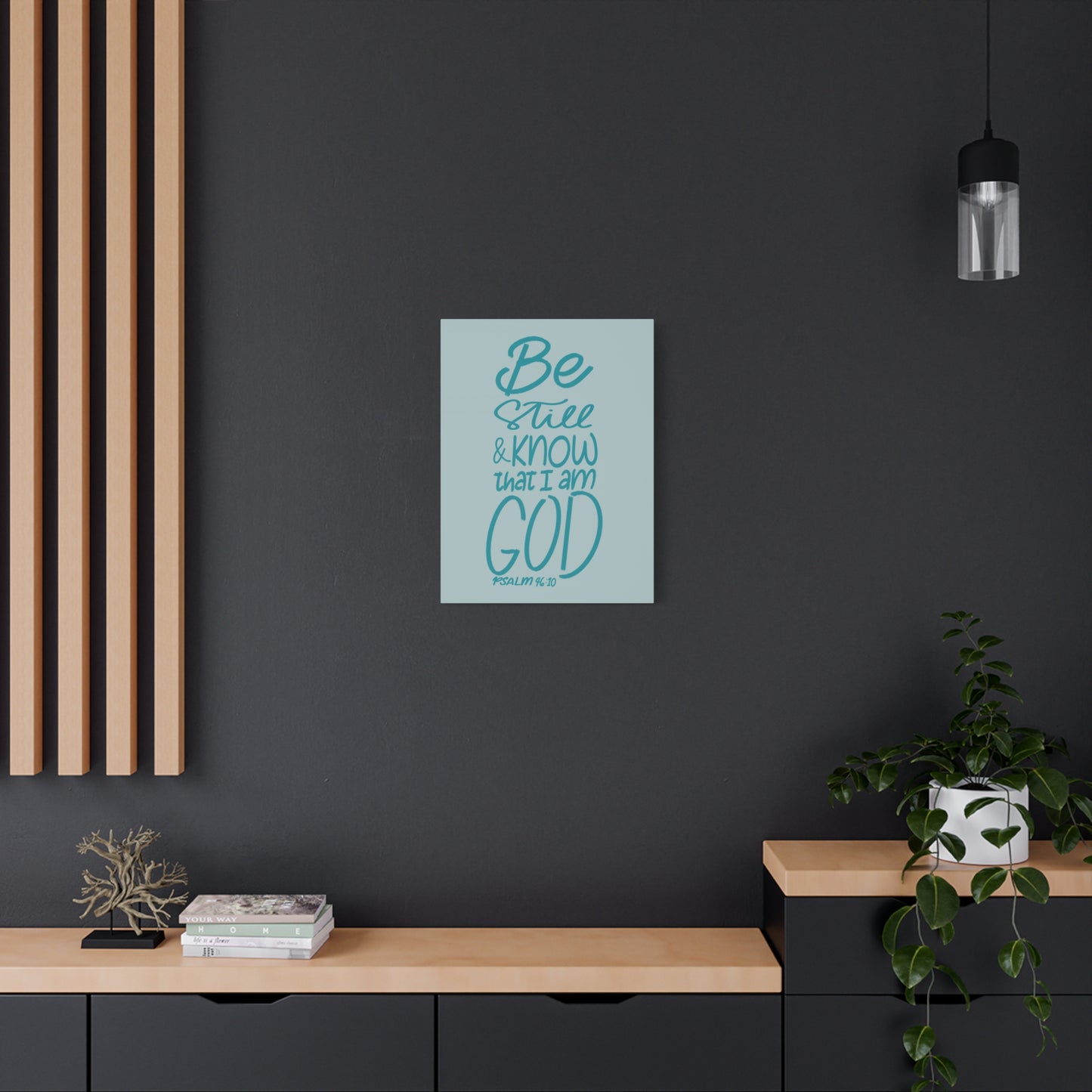 Scripture Walls Know That I Am God Psalm 46:10 Bible Verse Canvas Christian Wall Art Ready to Hang