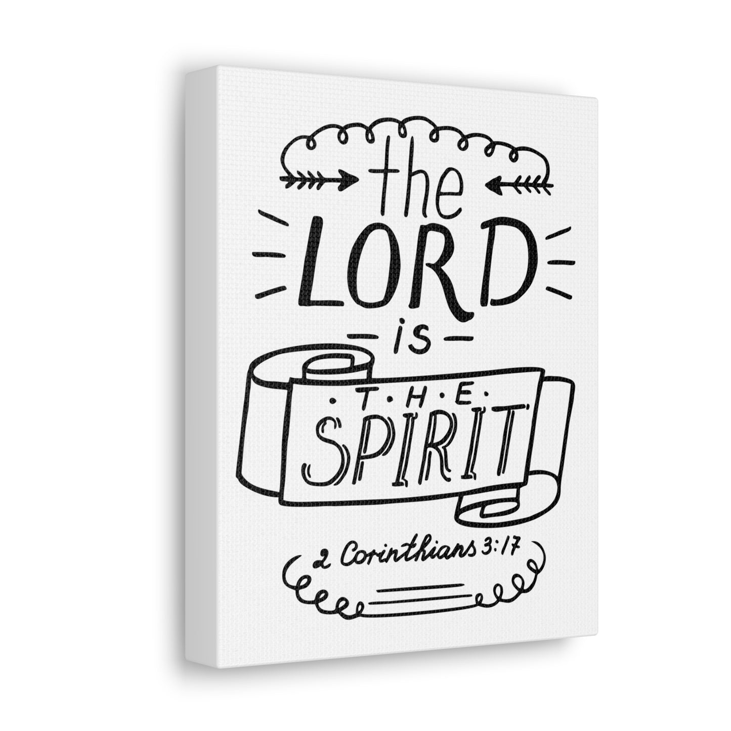 The Lord is The Spirit 2 Corinthians 3:17 Christian Wall Art Bible Verse Print Ready To Hang