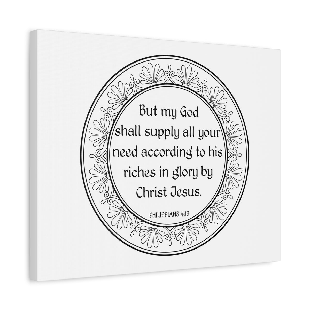 Scripture Walls God Shall Supply All Your Need Bible Verse Canvas Christian Wall Art Ready to Hang