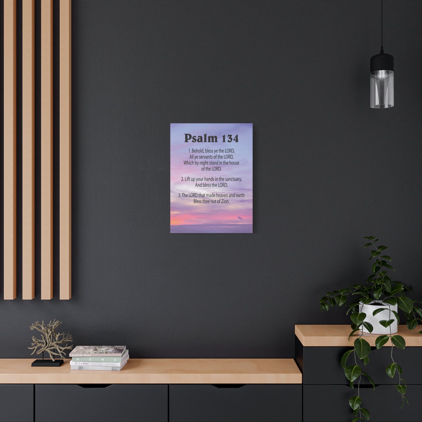 Scripture Walls House of The Lord Psalm 134:3 Bible Verse Canvas Christian Wall Art Ready to Hang