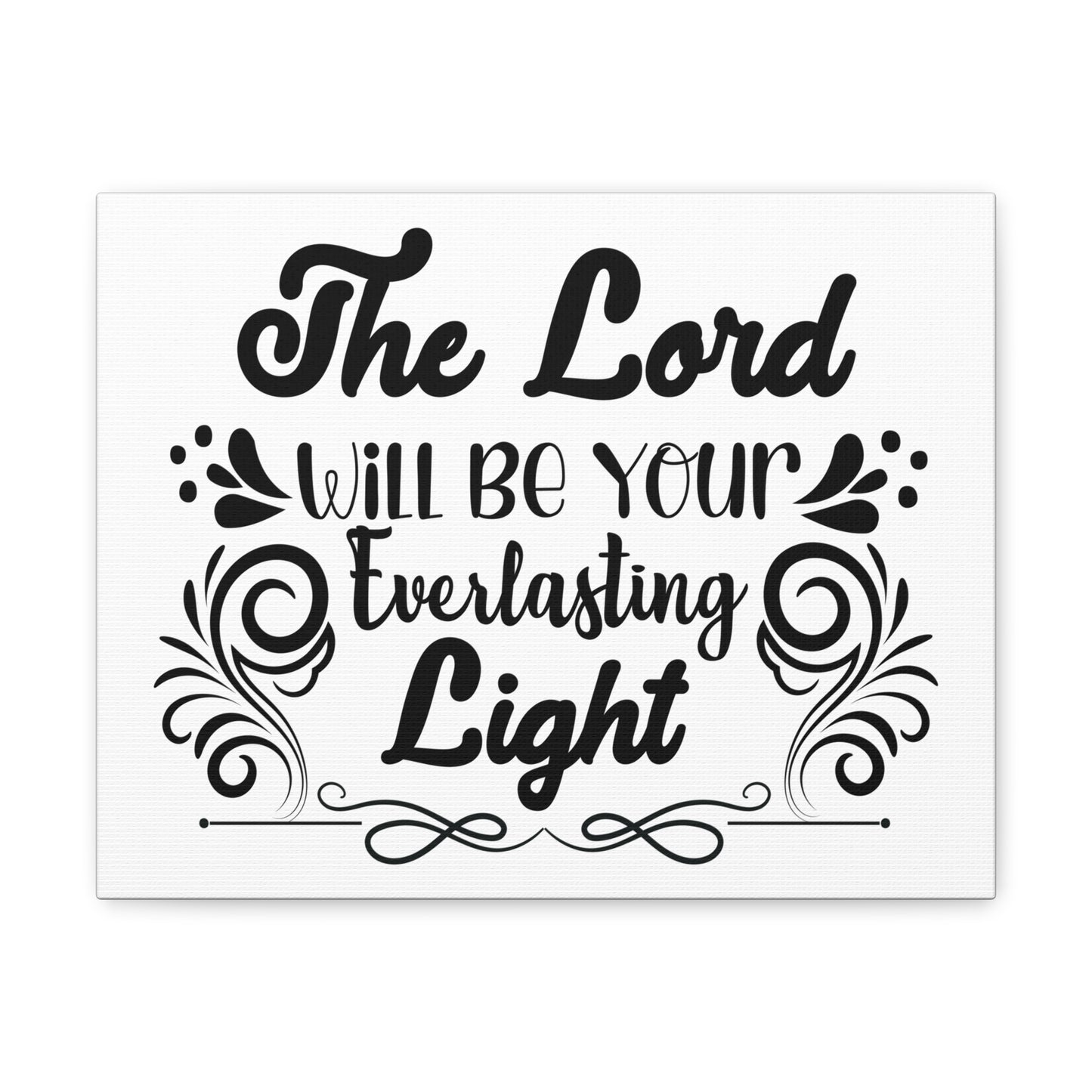 The Lord Will Be Your Everlasting Light Isaiah 60:20 Christian Wall Art Bible Verse Print Ready to Hang