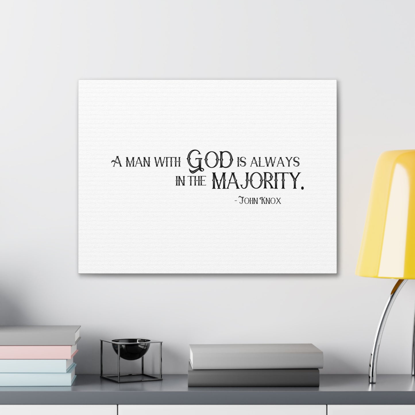 A Man With God 1 Samuel 9:6 Christian Wall Art Bible Verse Print Ready to Hang