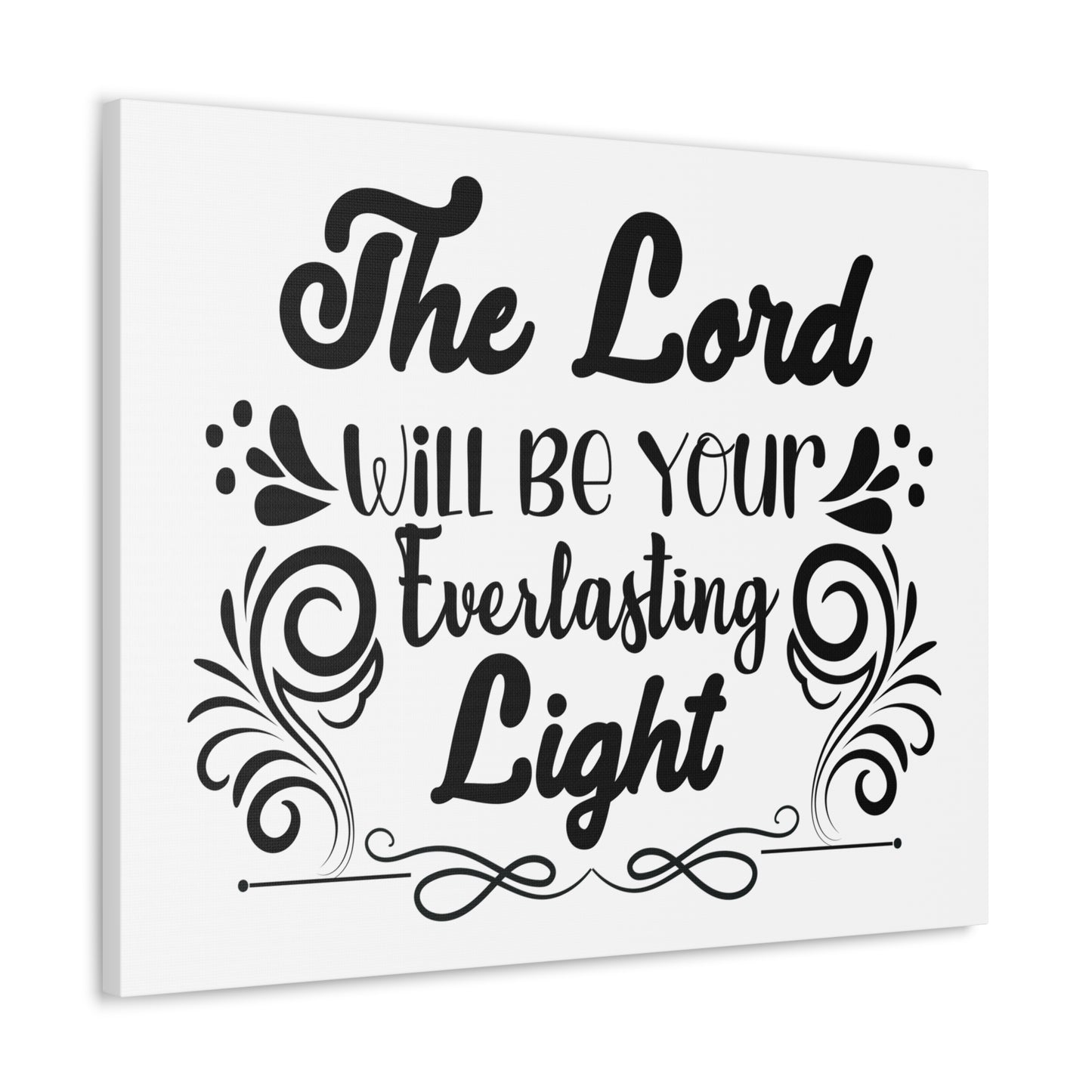 The Lord Will Be Your Everlasting Light Isaiah 60:20 Christian Wall Art Bible Verse Print Ready to Hang