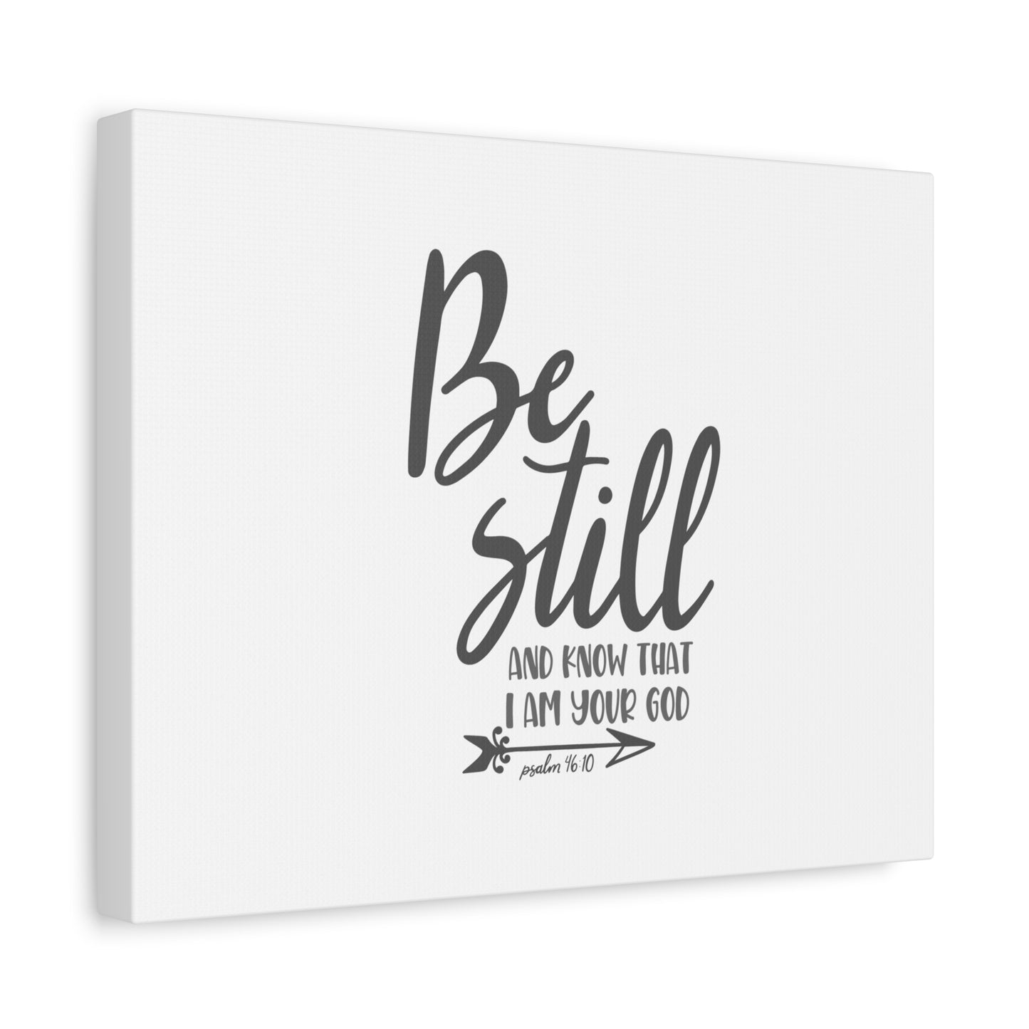 Scripture Canvas Know That I Am Your God Psalm 46:10 Christian Wall Art Bible Verse Print Ready to Hang