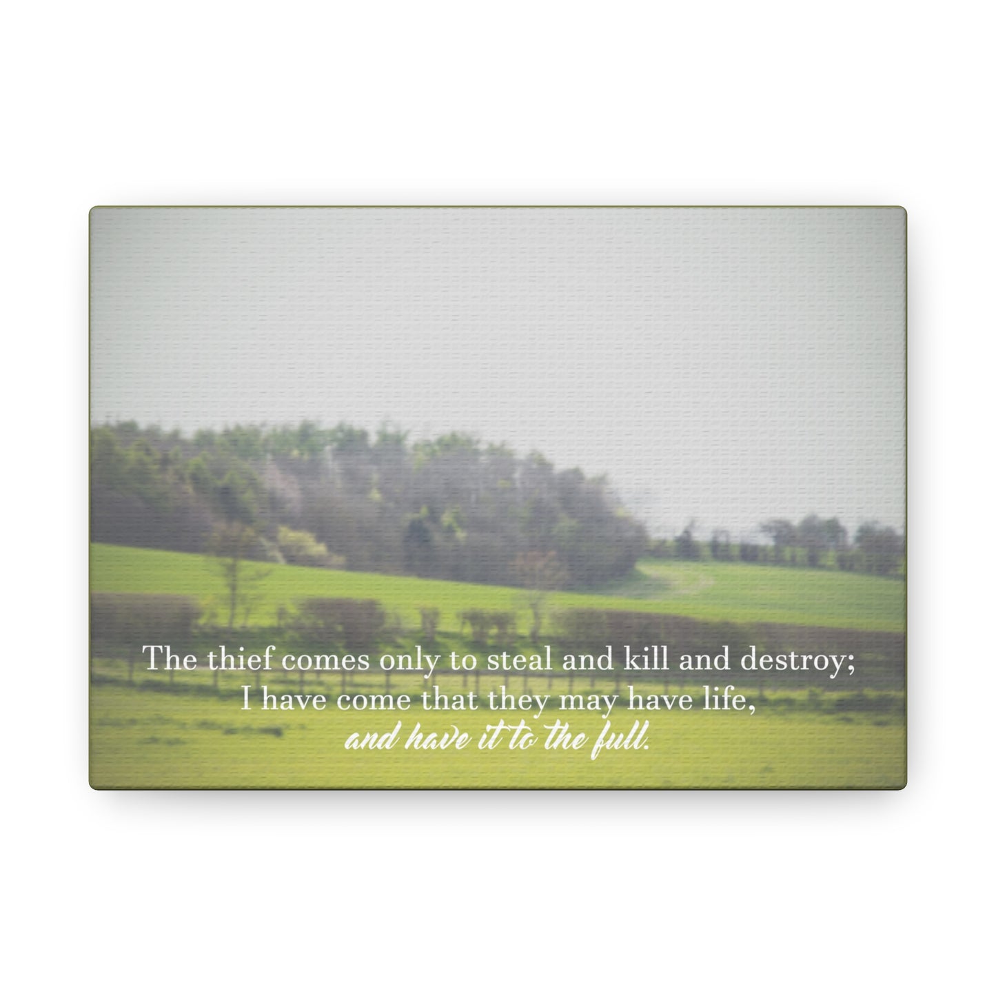 They May Have Life Ephesians 4:28 Christian Wall Art Bible Verse Print Ready to Hang