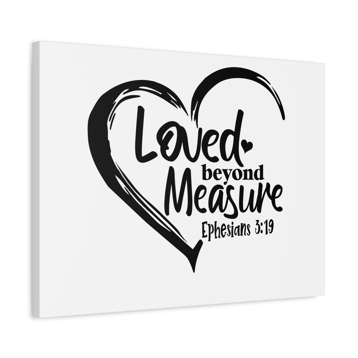 Scripture Canvas Beyond Measure Ephesians 3:19 Christian Wall Art Bible Verse Print Ready to Hang