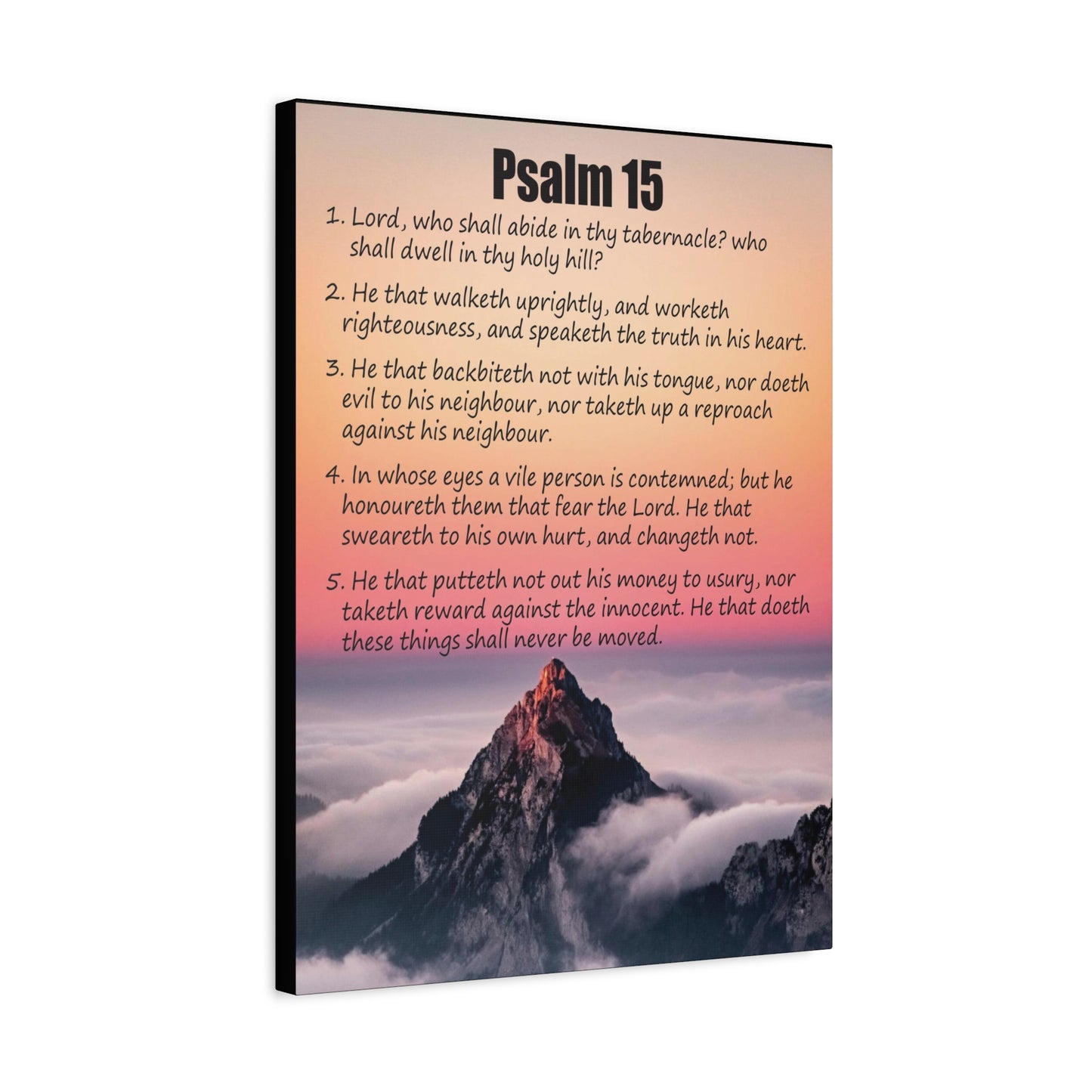 Scripture Walls Abide in God's Sanctuary Psalm 15:2 Christian Wall Art Print Ready to Hang