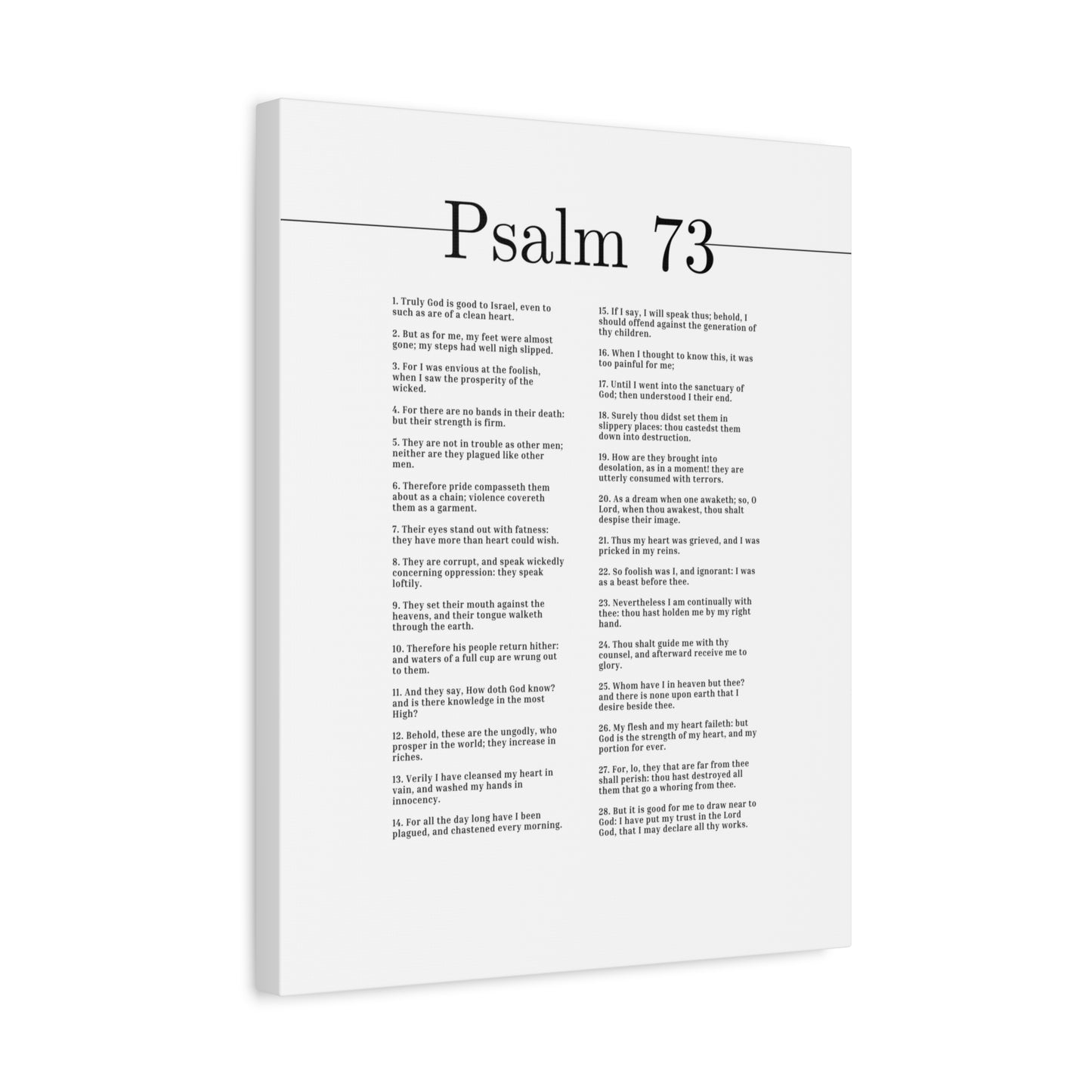 Scripture Canvas Truly God Is Good Psalm 73 Christian Wall Art Bible Verse Print Ready to Hang