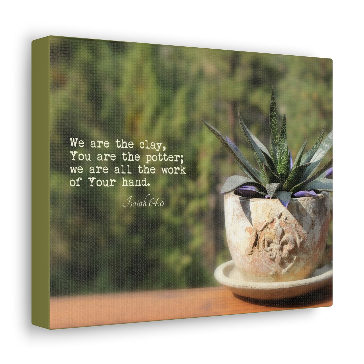 We Are The Clay Isaiah 64:8 Bible Verse Canvas Christian Wall Art Ready to Hang
