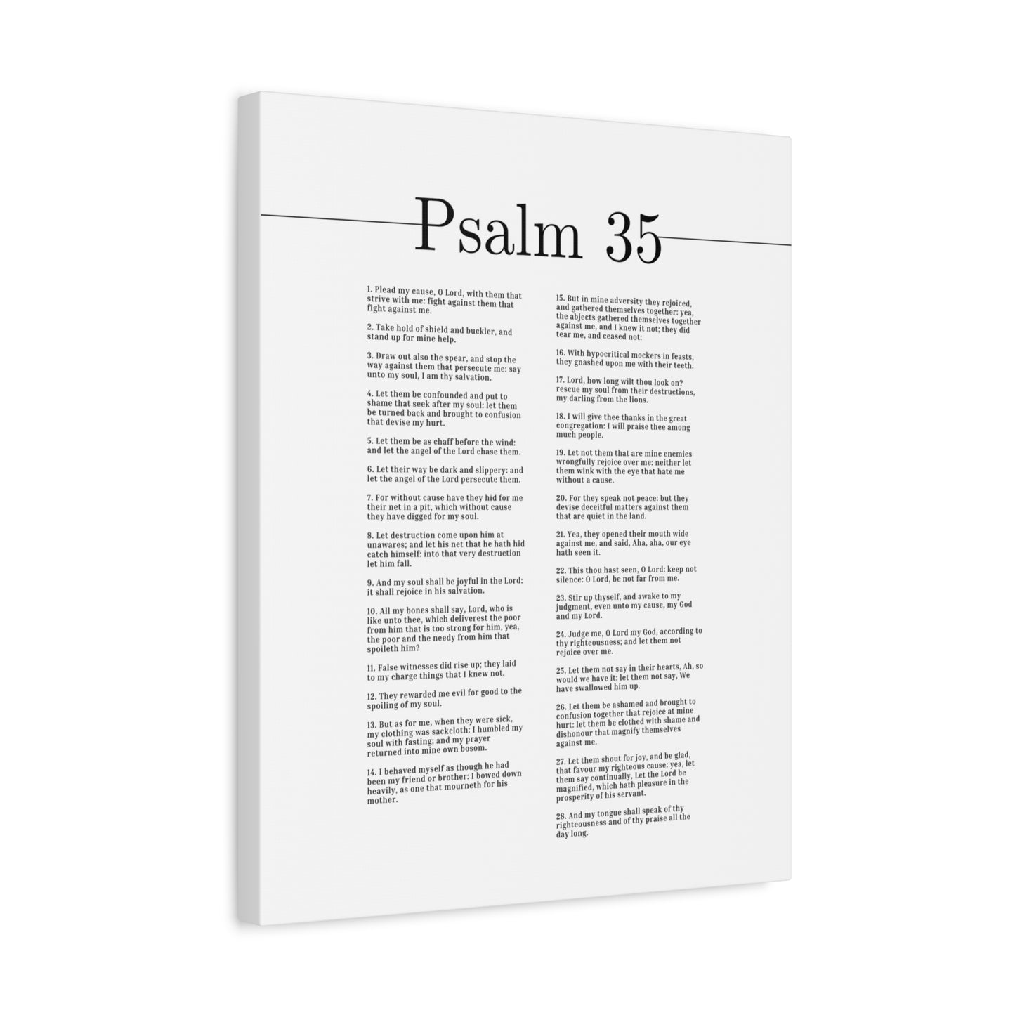 Scripture Canvas My Soul Shall Be Joyful Psalm 35 Christian Wall Art Bible Verse Print Ready to Hang