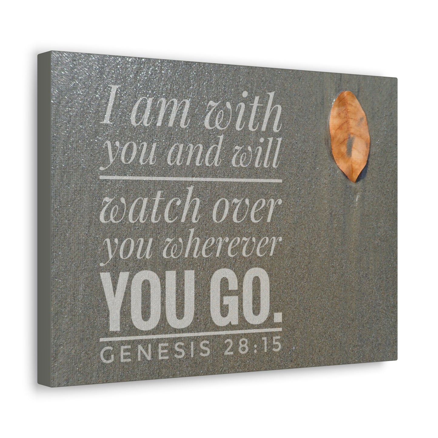 Watch Over You Genesis 28:15 Bible Verse Canvas Christian Wall Art Ready to Hang