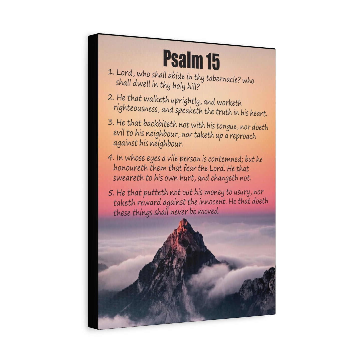 Scripture Walls Abide in God's Sanctuary Psalm 15:2 Christian Wall Art Print Ready to Hang